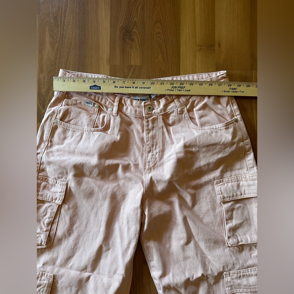 NWT Ragged muted pink jeans size 34 Made in Turkey 💯 cotton - Picture 4 of 8